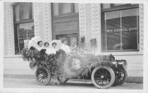 Parade car in front of First National Bank